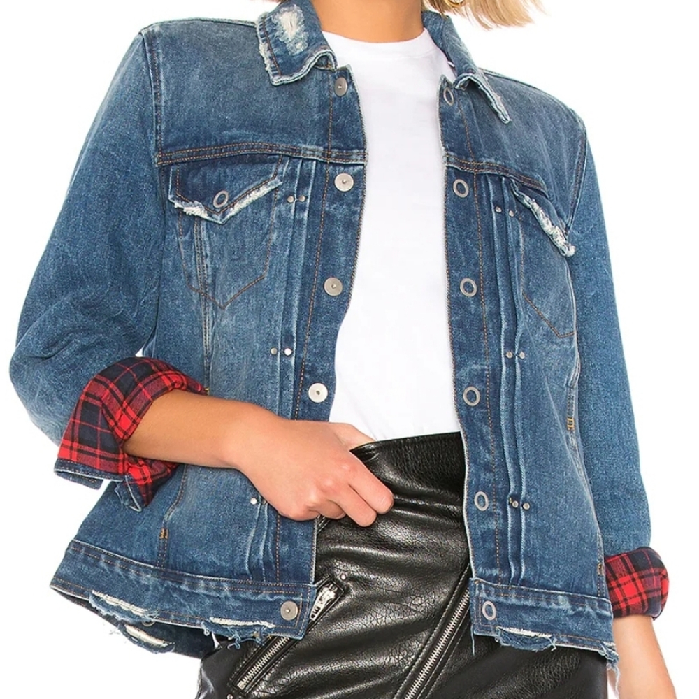 Jean jacket reversable